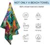 Dinosaur Rainforest Beach Towel Sand Free Quick Dry Bath Towel Large for Adult Kids Pool Swim Camping Essentials Accessories
