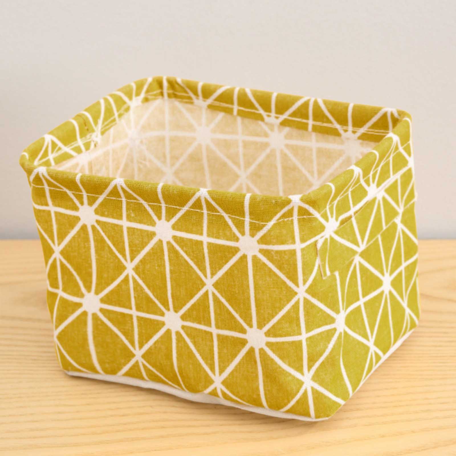 

Настольная корзина для хранения Складной ящик для хранения косметики One Size жёлтый