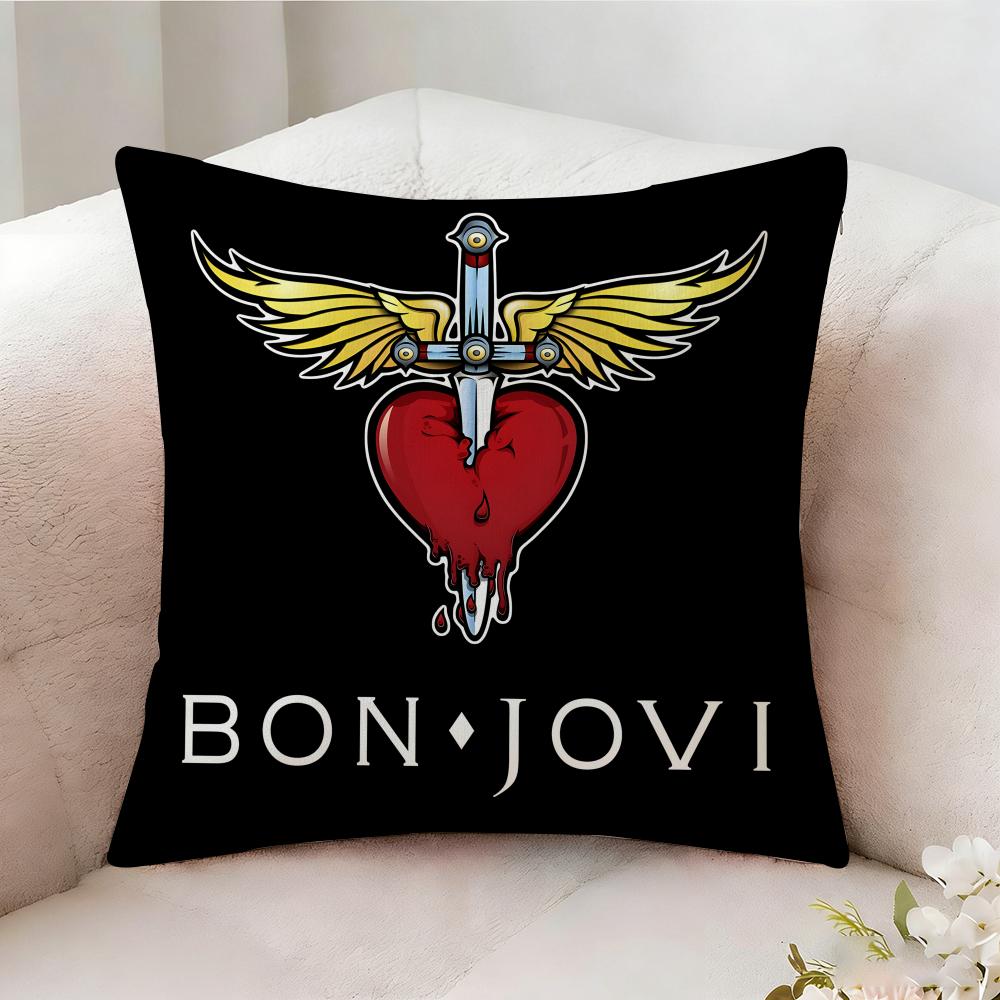 B-bon Jovi BAND SINGER Pillow Case Pillowcase, Double-sided Printed, Sofa Cushion, Bedroom Headboard Pillow