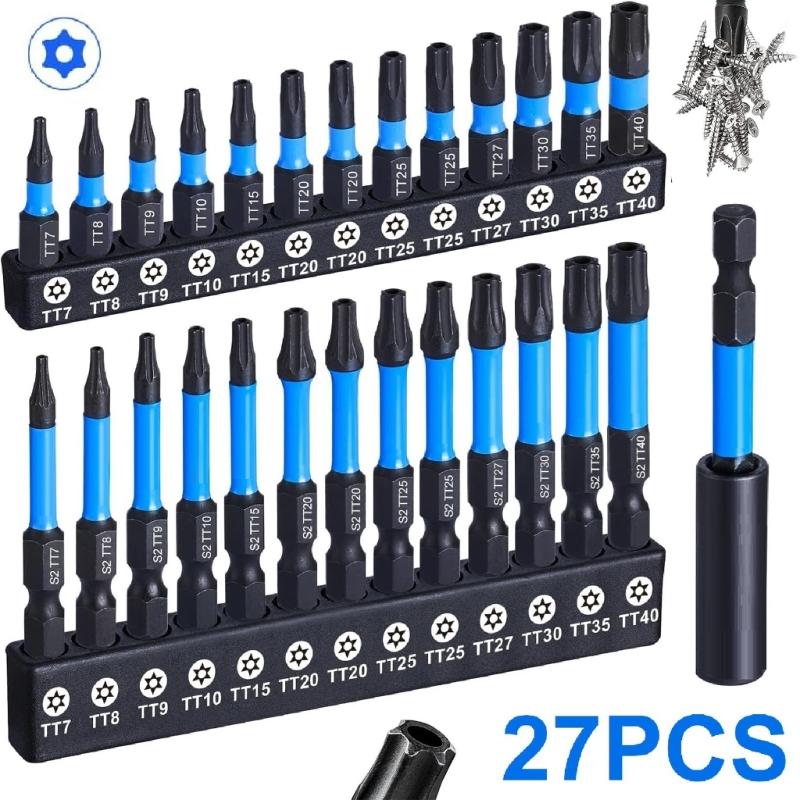 Professionelles 27-teiliges Antirutsch-Sechskant-Bit-Set Schlagbohrschrauber-Bit Magnetischer Schraubendreher-Bit Heimwerker