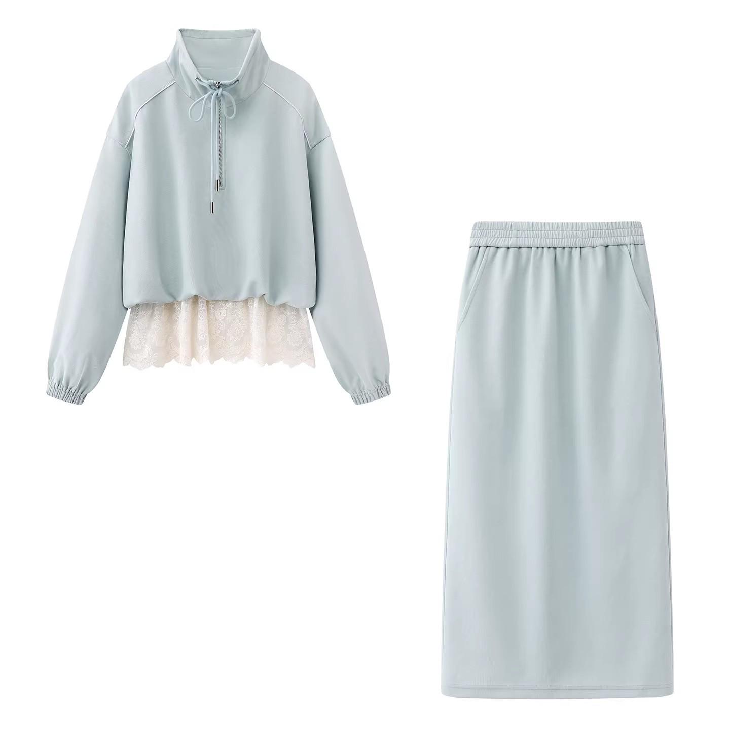 

2026 Spring Sporty Patchwork Skirt Set Small