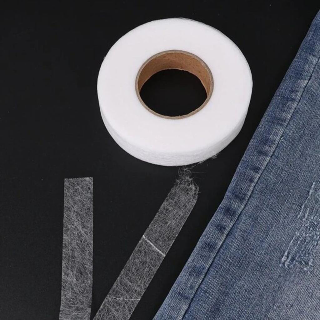 1PC-Double-Sided Non-woven Adhesive Cloth Adhesive Hem Tape Iron-on Clothes Sewing Turn Up Hem Non-woven Fabric Liner