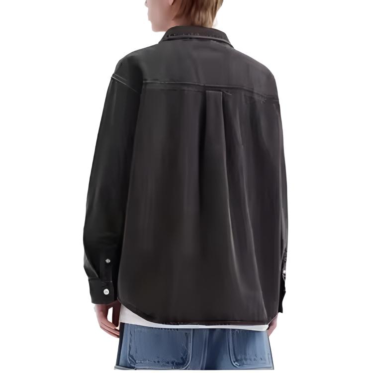 Carhartt WIP Classic Heart Logo Distressed Oversized Work Long Sleeve Shirt Men shirts CHXSTA261008Q