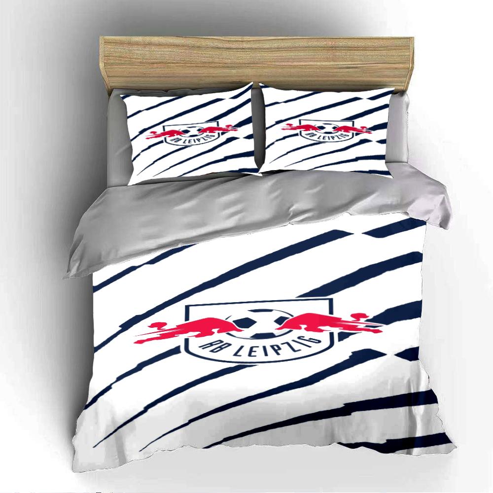 RB Leipzig Logo Bedding Set Bedding Duvet Cover Set Duvet Cover Pillowcases Home Decor (1 * Duvet Cover 2 * Pillowcases, without duvet insert)