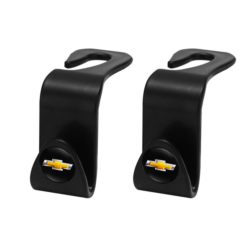 AABHM1 2Pcs Car Seat Headrest Hook Hanger Storage Accessories For Chevrolet Spark Captiva Cruze Malibu Equinox Trax Camaro Blazer