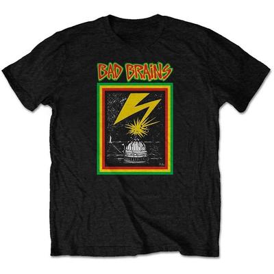 Bad Brains Capitol Lightning Graphic TShirt 100 Cotton Hardcore Punk Print Tee Unisex Rastafarian Reggae Rock Short Sleeve