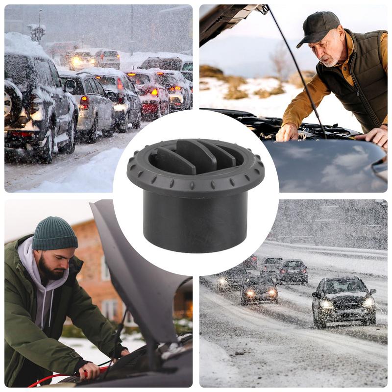 60mm 75mm větrací žaluzie kulaté vzduchové větrací otvory Deflektorový výstup teplého vzduchu otočné černé autodíly pro auto autobus RV ATV