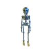 Gothic Skeleton Refrigerator Stickers Posable Skeleton Man 3D Printed Fridge Magnet Decals Halloween Decor Educational Tool
