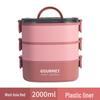 Microwaveable Insulated Lunch Box with Cutlery: Large Capacity Bento for Office Workers and Students