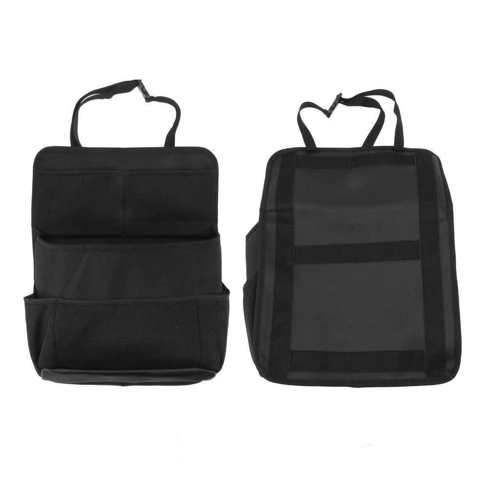 Oxford Cloth Back Seat Storage Bag PU Leather Car Backseat Holder Car Console Organizer Family Car