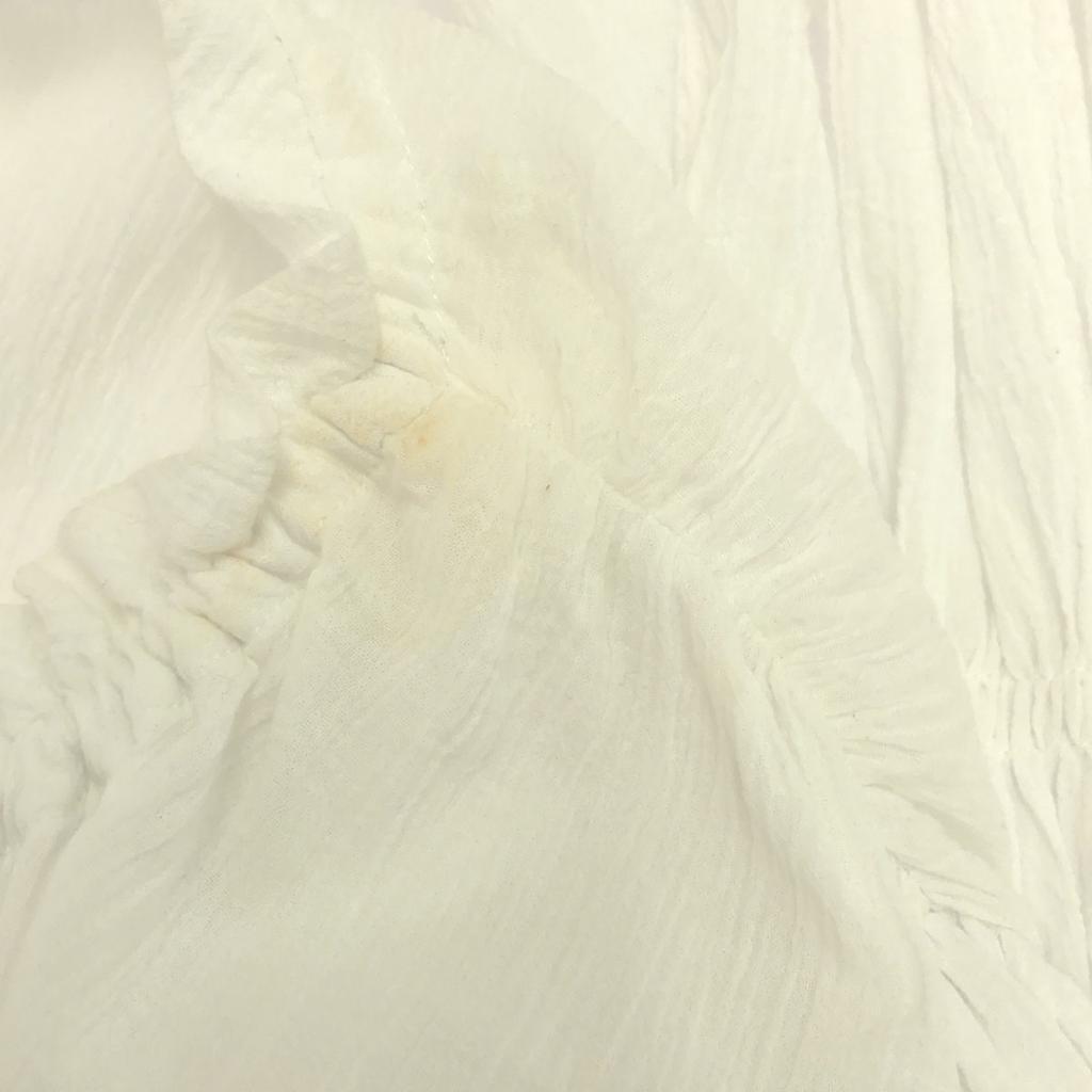 AMERI UNDRESSED Long Sleeve Puff Sleeve Tunic F White Blouse Women Used