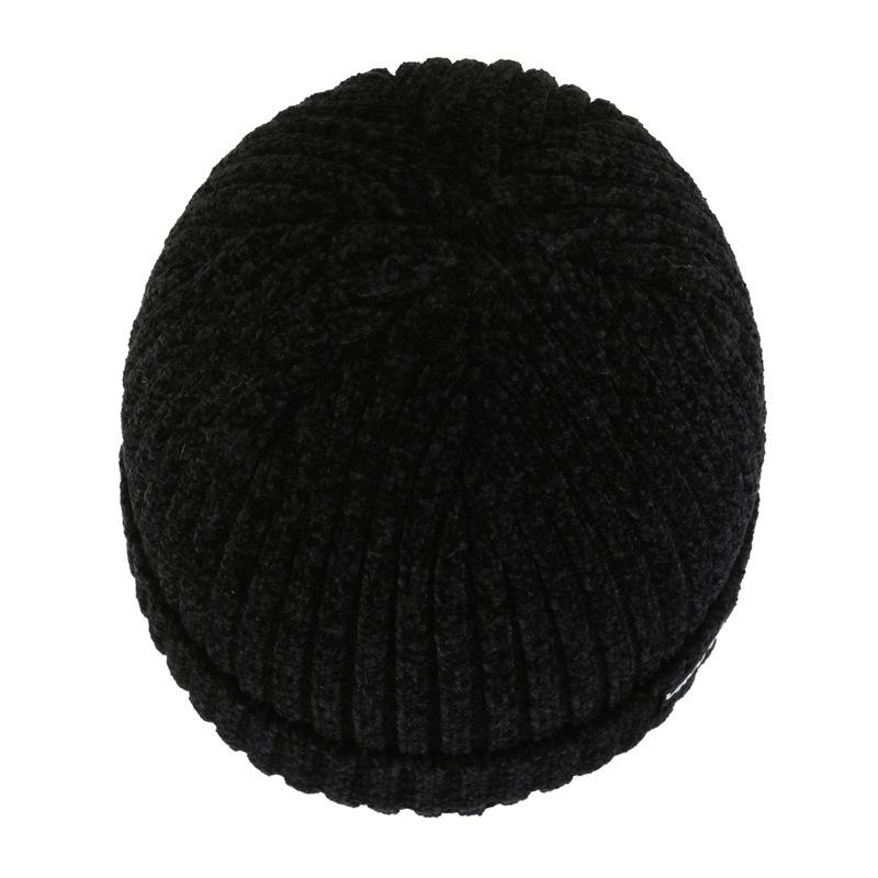 Winter Hat Men's Thickened Wool Hat Chenier Fleece Autumn and Winter Outdoor Warm Ear Protector Knitted Hat