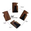 2024Hot Sale RFID Blocking Men's Wooden Wallet ultra thin Metal Money Clip for men Minimalist wooden aluminum Wallet card holder