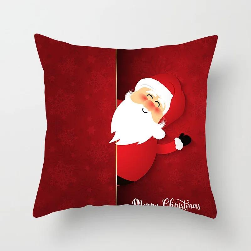 Christmas Themed Pillowcases Car Accessories Office Santa Claus Living Room Sofa Home Pillowcases