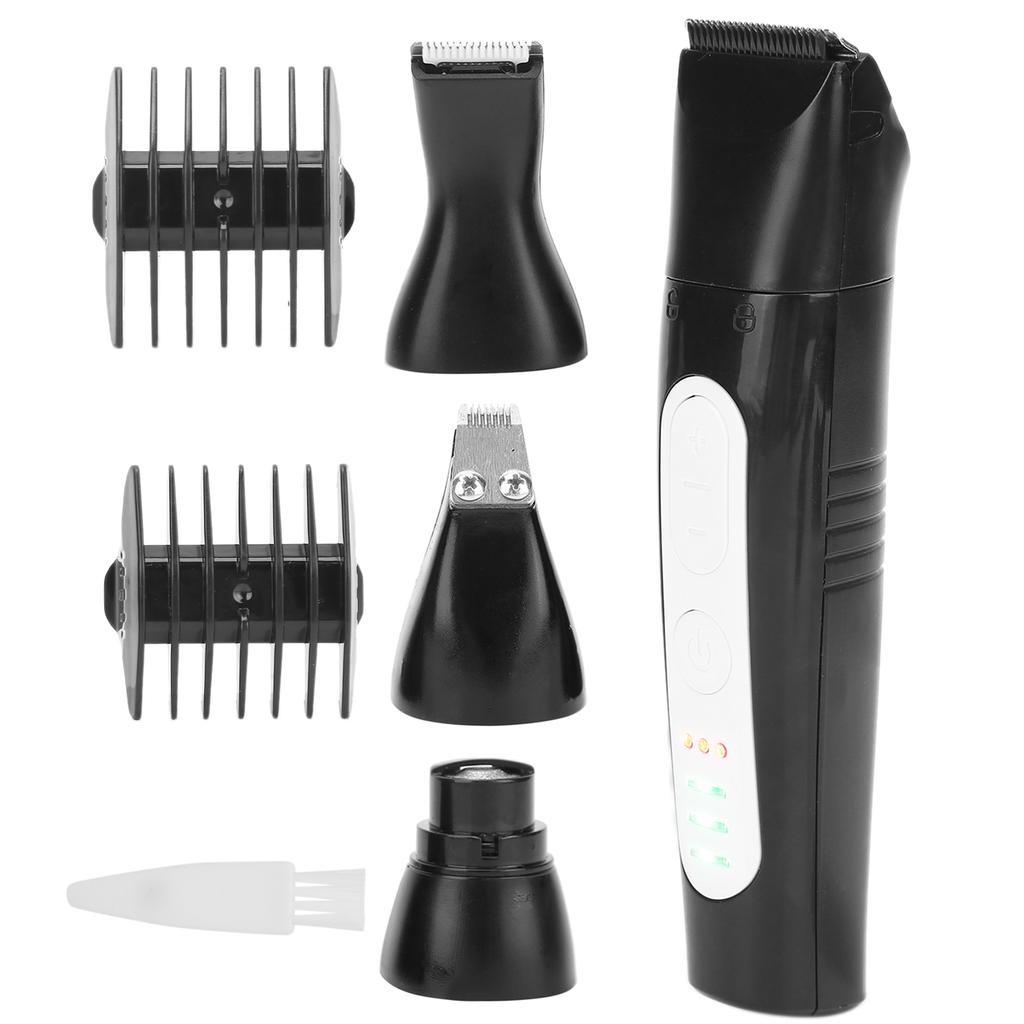 4 In 1 Dog Clippers Set USB Rechargeable Dog Shaver Nail Grinder Electric Grooming Kit