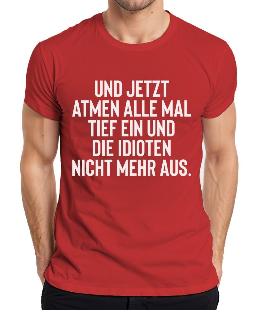 All Inhale Deep Idiots Hold Breath Sarcasm Irony Gag Unisexs Tshirt