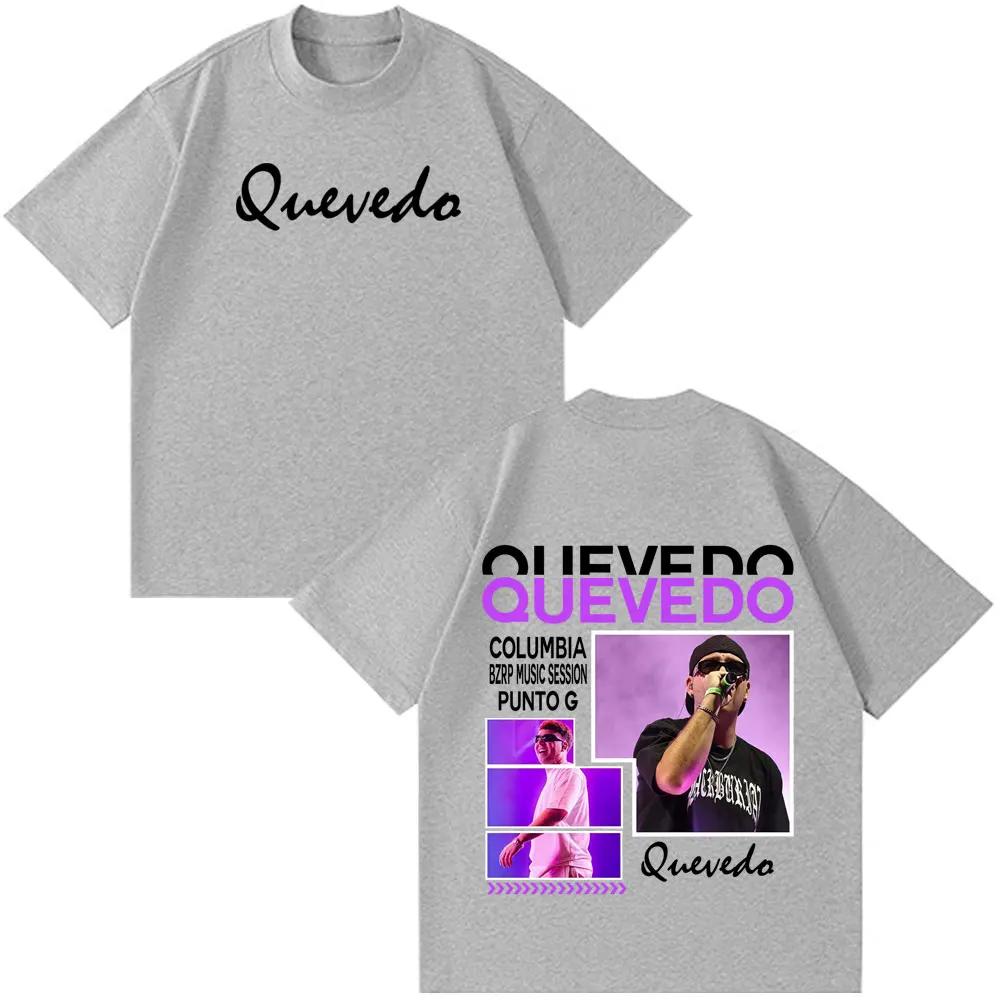

Rapper Quevedo Buenas Noches 2026 Vintage Graphic Tshirt Unisex Women Fashion Shortsleeved Tshirt Loose Harajuku Casual Tshirts 4XL