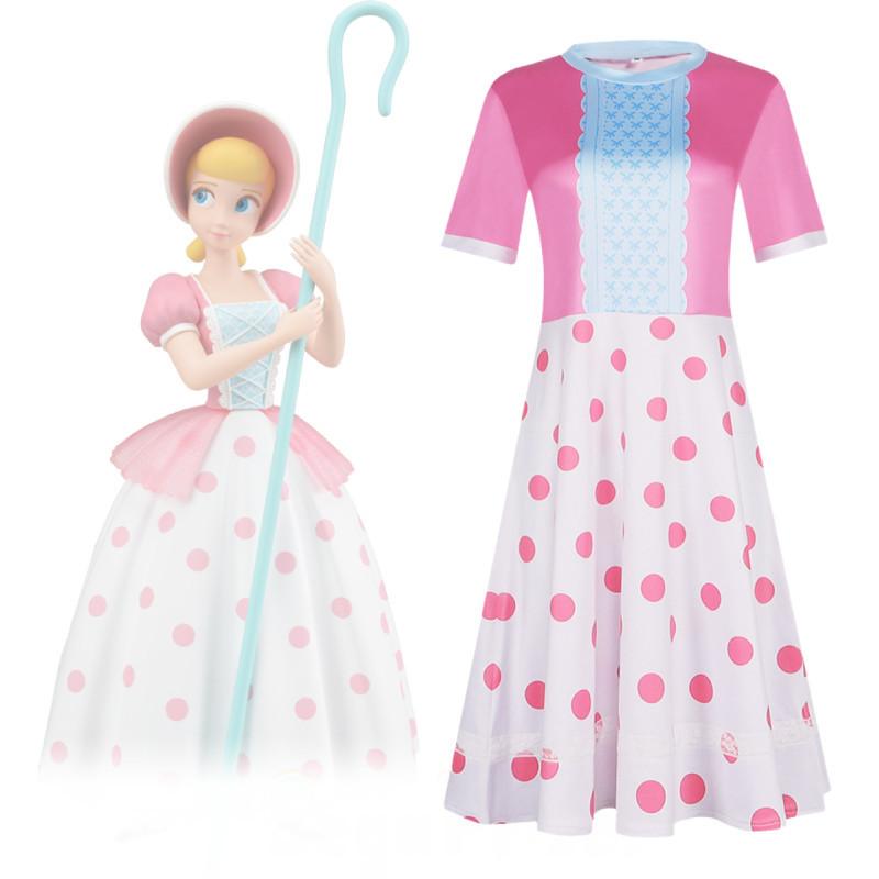 Toy Story Bo Peep Růžové Šaty Pro Halloween Cosplay Kostým