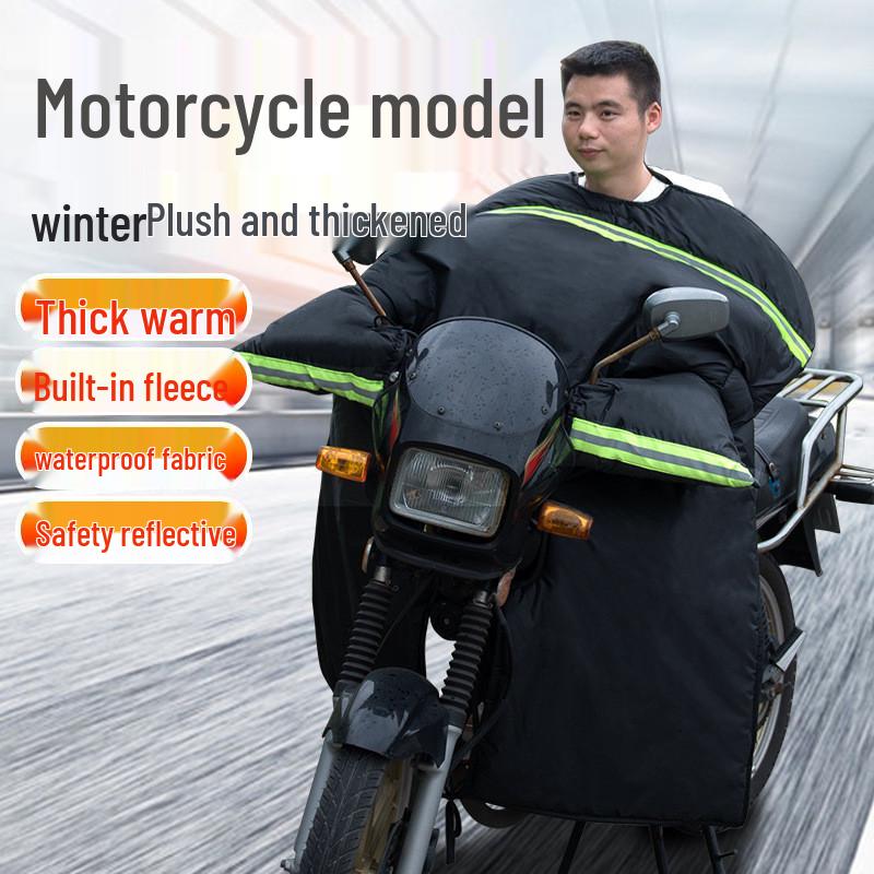 Men's Extra Large Winter Fleece-Lined Waterproof Motorcycle Windshield