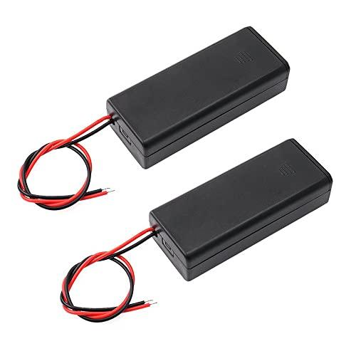 

Battery Box for 2/3/4 AAA Batteries, 2 Pieces, 3V/4.5V/6V Battery Case with ON/OFF Switch and Lead Wires, AAA Battery Box, Battery Case, Box, Bat