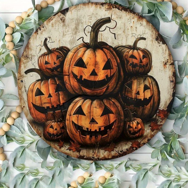 2D Flat Hanging Decorative Metal Sign Hand Painted Art