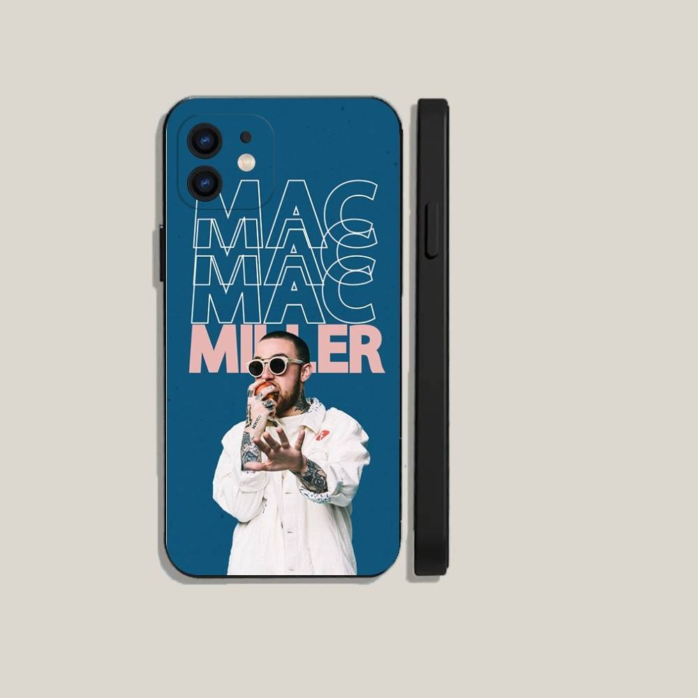 Rapper M-Mac M-Miller  Phone Case For iPhone16,15,14,13,12,11,Plus,Pro Max,XS,X,XR,SE,Mini,8,7 Soft Silicone Black Cover