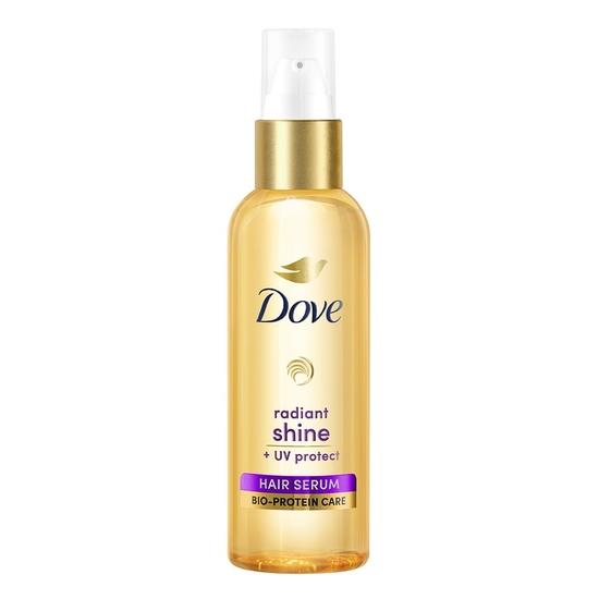 DOVE Sérum Capillaire Éclat Radieux + Protection UV Pour Cheveux Secs et Frisés 48ml
