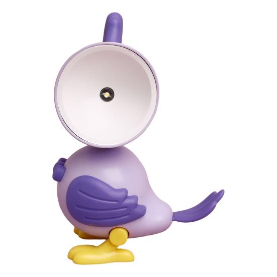 Small Cute Bird Table Lamp Cartoon Parrot Shaped Night Light Magnetic Adjustable LED Bedside Lamp for Bedroom Kids Room