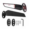 For Yamaha R15V3 R25 R3 R1 R125 YZF Kawasaki ZX6R ZX10R Modified Rearview Mirrors CBR Wind Wing Adjustable Rotating Side Mirror