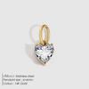 eManco 4 /6/8/10MM Stainless Steel Zircon Geometric Shape Charms Pendants Jewelry Making Supplies Diy Findings Accessories