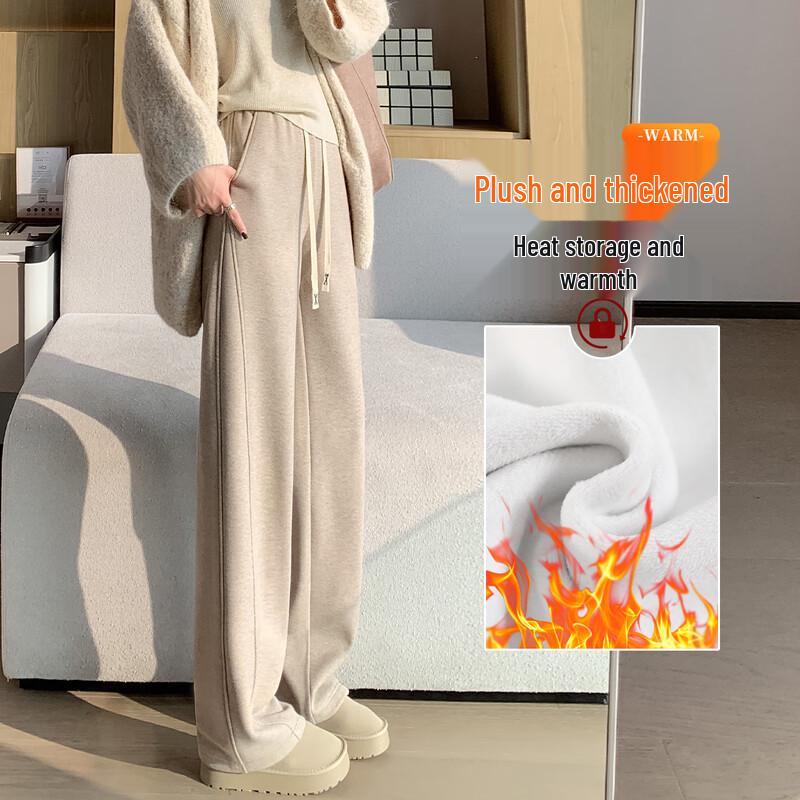 

Women s Fleece-Lined High-Waist Wide-Leg Cropped Pants 41