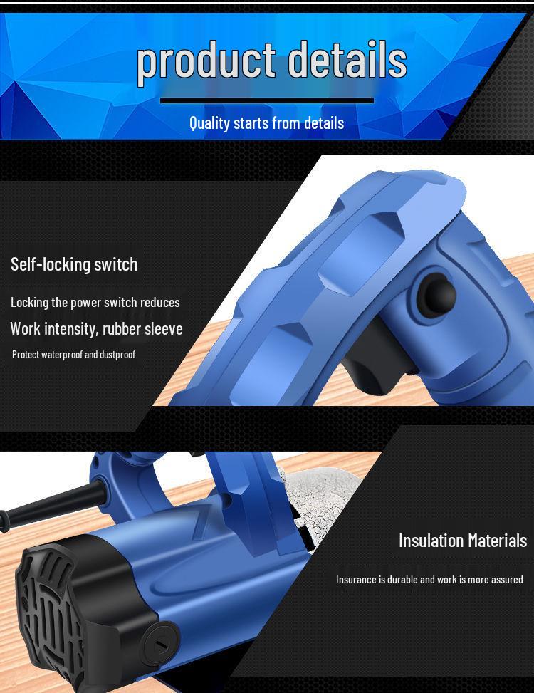 Compact Multifunction Chainsaw: High-Power Tile Groove & Wood/Marble Cutter