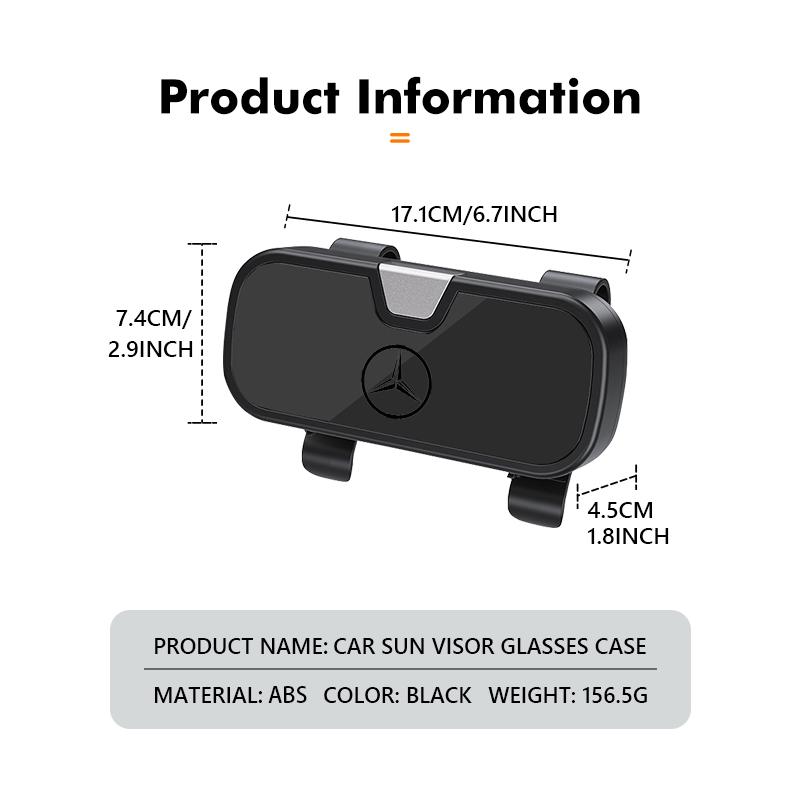 Car Sun Visor Glasses Case Car Sunglasses Storage Box Accessories For Benz Exclusive AMG W124 W203 W204 SPRINTER V CLASS VIANO PQ5