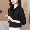 High-end Shirt Women's Long-sleeved Top Loose and Fashionable Chiffon Women's