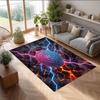 Manchester City Printed Flannel Area Rug Non Slip Soft Polyester Floor Carpet Indoor Decor Mat for Bedroom Living Room Sofa