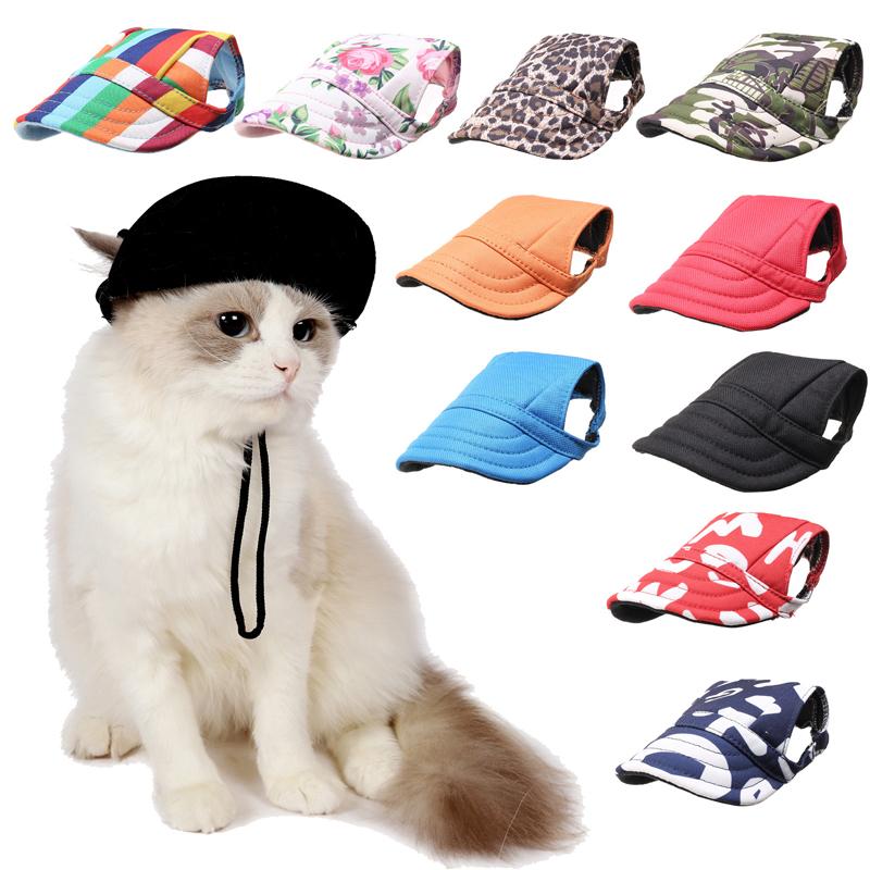 Pet Hat Dog Hat Baseball Hat Summer Canvas Dog Only For Small Pet Dog Accessories Outdoor Hiking Sports Visor Puppy Outdoor Cap