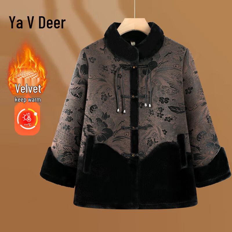 

Yalu Women s Thickened Fleece Faux Fur Winter Coat 4XL