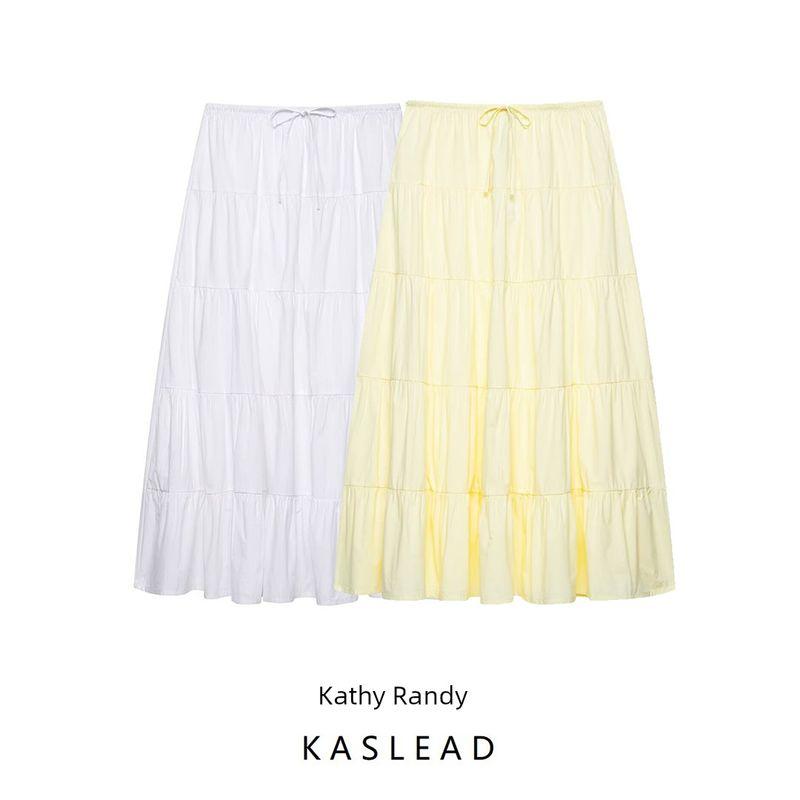 Kaslead New Women Clothes Western Style Versitile Fashion Layered Patchwork Long Dress 4391441 251