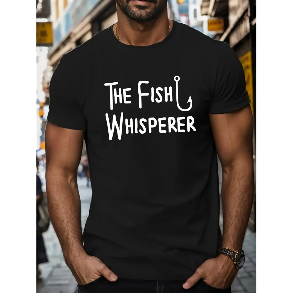 

The Fish Whisperer T-Shirt,Soft Breathable & Fade-Resistant, Classic Fit for Daily Casual Wear XXL белый