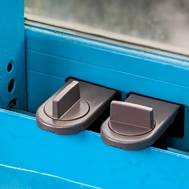Aluminum Alloy Sliding Window Safety Lock Adjustable Anti-Theft Lock Door Stopper Child Security Lock for Home and Office