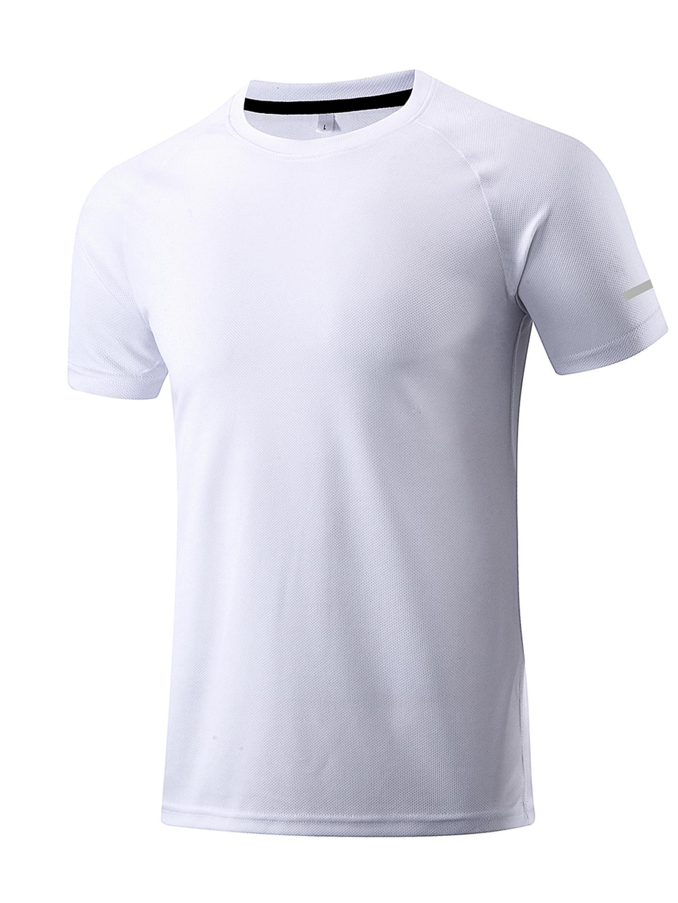 Sports-Sunzel Heren T-shirt met korte mouwen, snel drogend, sport, fitness, basketbal, training, vissen, hardlopen, losvallend T-shirt met korte mouwen M
