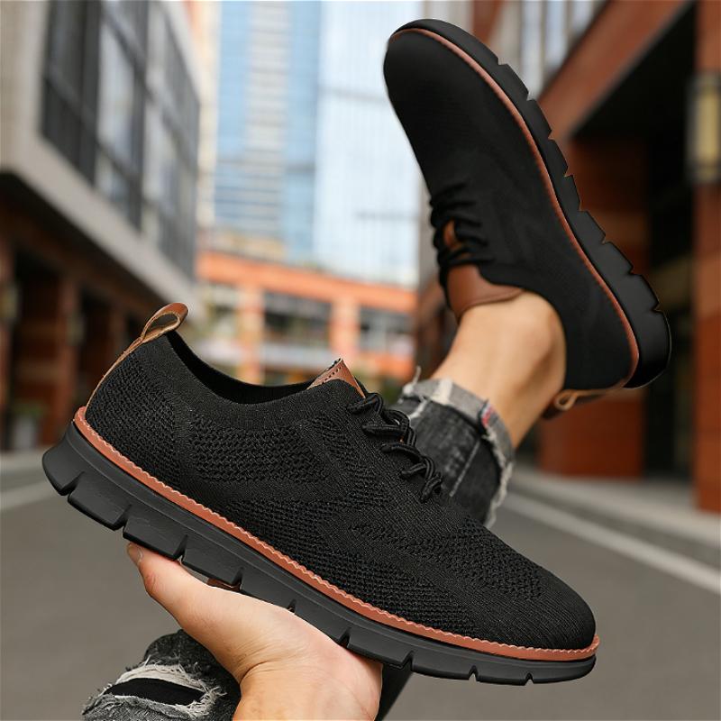 Popular Men's Mesh Sneakers Comfortable Airy Soft Sole Fashiable Lightweight Casual Shoes  Anti Slip Breathable Walking Shoes