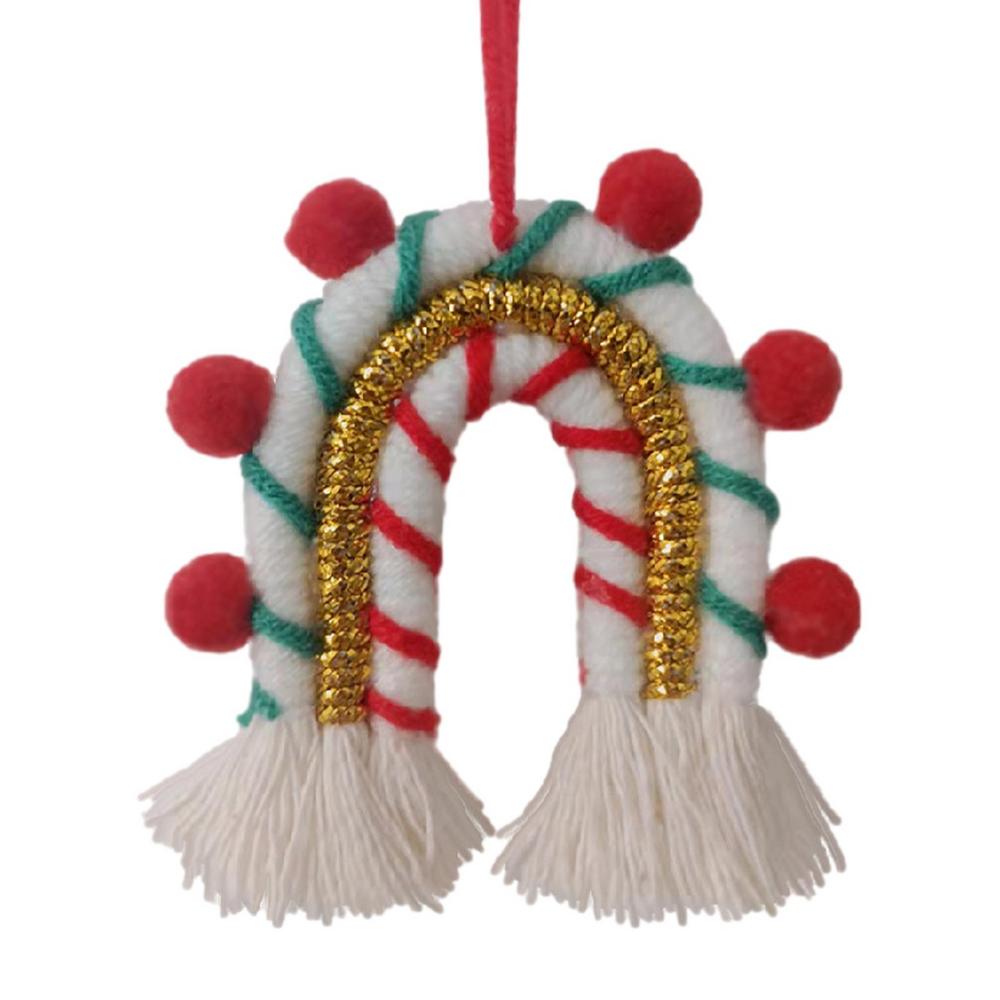 

Boho Christmas Ornaments Mini Rainbow Weaving For Wall Decor Modern Home Decoration Accessories Pendant For Bedroom Nursery Baby