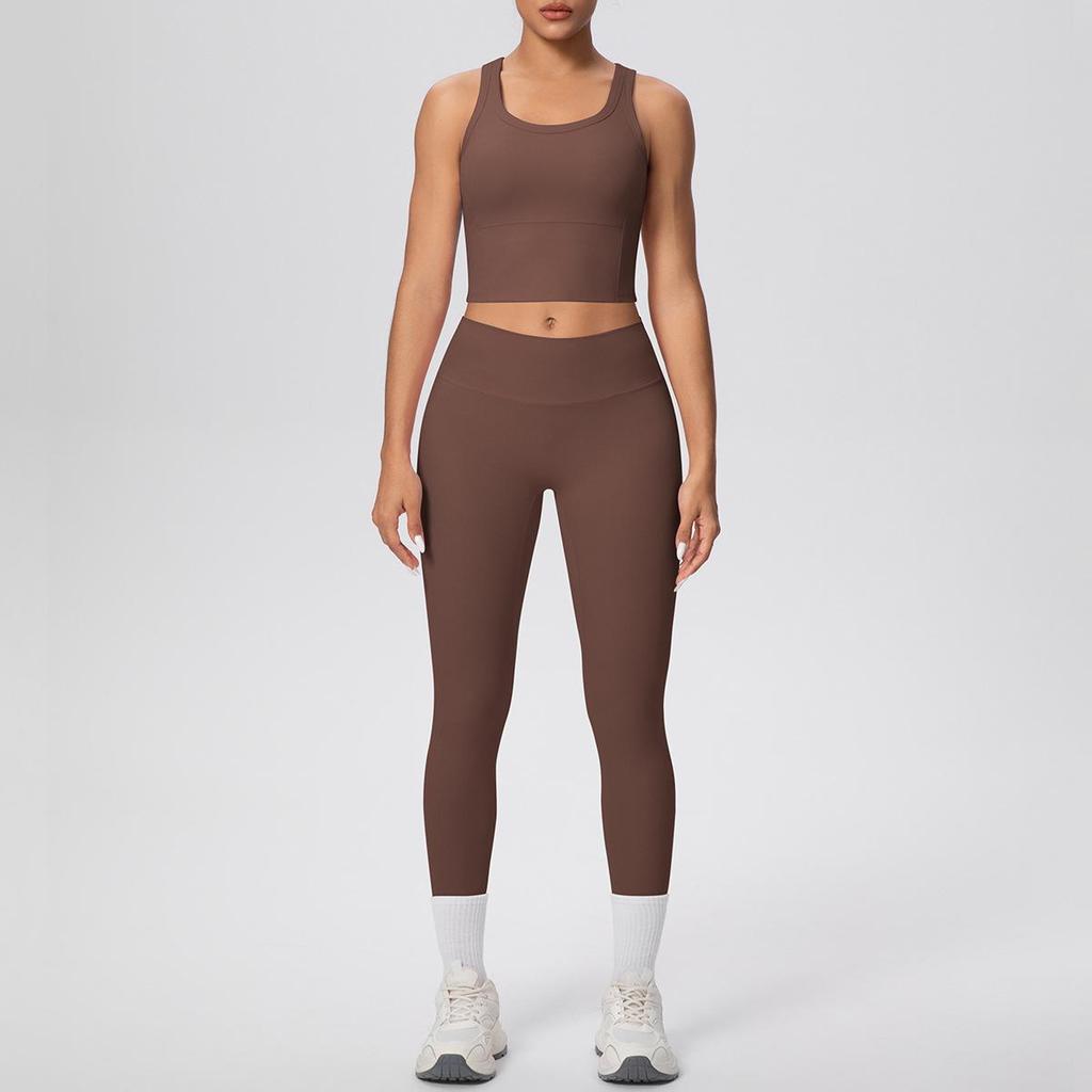 European Cloud-Feel Shock-Absorb I-Shaped Sports High-Waist Yoga Pants – Hip-Lifting and Tight-Fitting for Fitness and Running