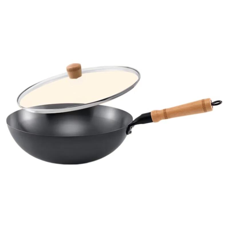 Robam Non-Slip Round Bottom Fine Iron Wok