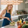 Miso Stirring Stick 304 Stainless Steel Double-head Whisk Manual Cream Sender Stirring Spoon Food Grade Blender Kitchen Tool