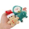 4pcs Plush Cat Toy Catnip Pet Toy For Kitten Cat Mint Christmas Gift Gingerbread Santa Claus