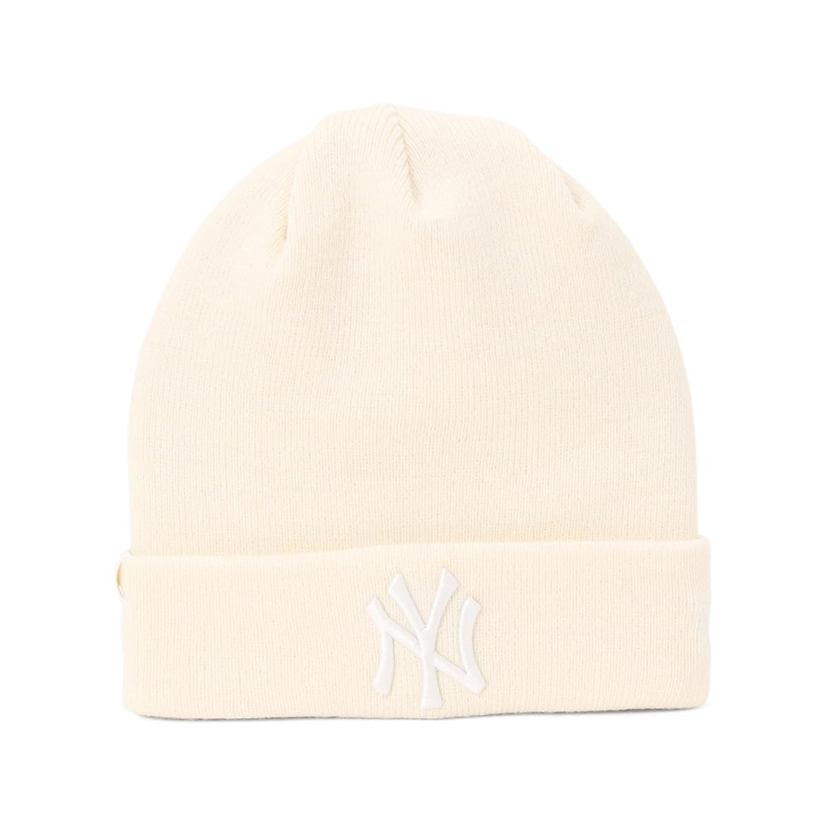 Кепка New Era MLB Knit Tonal NY Free Basic Cuff Neyyan Owhi, Цвет, Кремовый, Вязаная,
