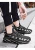 7770 Men's Low-Top Blade Sole Running Shoes - Iridescent Mesh Upper, Large Size, Trendy & Casual for Spring/Summer Jogging