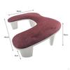 U Shape Arm Rest,Breathable Velvet Surface,Manicure Hand Stand,Nail Rest for Manicure,Non Slip
